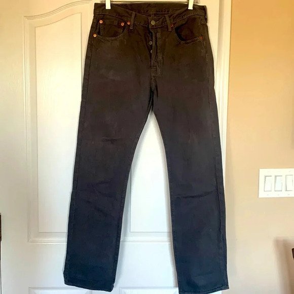 Mens LEVIS 501 31x32 in grey with some wear but very cool - Picture 1 of 8